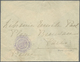 Br Libanon: 1920. Military Mail Envelope Front Akkar, Lebanon Addressed To Paris Cancelled By Bilingual 'S+Le Captain/F- - Lebanon