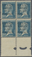 ** Libanon: 1924, 2.50pi. On 50c. Blue, Bottom Marginal Block Of Four, Upper Left Stamp Showing "250, PIASTRES" (misplac - Liban