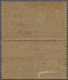 * Libanon: 1924, 2pi. On 40c. Red/blue With Adjoining Gutter, Showing Additional Diagonally Shifted Overprint, Which Res - Liban