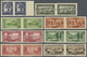 ** Libanon: 1925, Definitives "Views Of Lebanon", 0.10pi. To 25pi., Complete Set Of 13 Values As IMPERFORATE Horiz. Pair - Lebanon