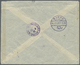 Br Libanon: 1925, Airmails, Green "AVION" Overprint, Complete Set Of Four Values On Airmail Cover Flown From "RAYAK 23.6 - Liban