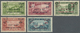 ** Libanon: 1926, War Refugee Relief, Group Of Five Values With Inverted Overprint, Unmounted Mint. Maury 64c, 66d, 67d, - Lebanon