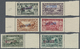 ** Libanon: 1930-36, 11 Values Showing "SPECIMEN" Overprints In Blue And Red, 5 Pia. Faults, Mint Never Hinged, A Scarce - Liban