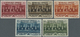 **/* Libanon: 1936, Franco-Lebanese Treaty, Not Issued, Complete Set Of Five Values, Mint O.g. (0.50pi., 1pi. And 4pi. U - Lebanon