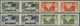 * Libanon: 1936, Tourism And Sports Complete Set Of 8 Imperf Pairs, Mint Light Hinged, Very Fine, A Very Scarce Offer - Liban