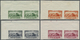 ** Libanon: 1938, Medical Congress, Complete Set As IMPERFORATE Marginal Horiz. Pairs From The Upper Left Corner Of The - Liban