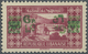 ** Libanon: 1943, 6pi. On 7.50pi. Carmine With DOUBLE Overprint (one Inverted And Reversed), Unmounted Mint, Signed Calv - Lebanon