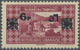 ** Libanon: 1943, 6pi. On 7.50pi. Carmine With BLACK Overprint Instead Of "Green", Unmounted Mint, Signed Calves. Maury - Lebanon