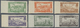 * Libanon: 1943, Two Years Of Independence Complete Set Of Six Air Mail Values Imperf Margins, Mint Light Hinged, Fine, - Liban