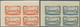 ** Libanon: 1943, Medical Congress, 10pi. To 100pi., Complete Set Of Five Values WITHOUT OVERPRINT As IMPERFORATE Margin - Lebanon