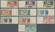 * Libanon: 1948, UNESCO, 10pi. To 75pi., Complete Set Of Ten IMPERFORATE Marginal Copies, Mint O.g. With Some Gum Irregu - Liban