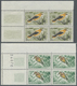 ** Libanon: 1965, Birds, 5pi. To 32.50pi., Complete Set Of Six Values As Marginal Blocks Of Four From The Corner Of The - Liban