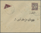 Br Libanon - Portomarken: 1925, 3pi. On 50c. Lilac-brown Oblit. "SAIDA 25.4.25" On Cover With Bisected 1pi. On 20c. From - Liban