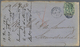 Br Malaiische Staaten - Straits Settlements: 1867, 24 C Blue-green On Envelope (upper Flap Missing, Cover Some Faults On - Straits Settlements