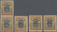 (*) Malaiische Staaten - Straits Settlements: 1906-07, 4c On Labuan 18c, Variety 'FOUR CENTS And Bar 1½mm Below Normal P - Straits Settlements