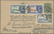 GA Malaiische Staaten - Straits Settlements: 1935, Silver Jubilee 5 C.-12 C. Complete On Postal Stationery Card 2 C., Us - Straits Settlements