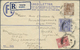 GA Malaiischer Staatenbund: 1926. Registered Envelope 12c Blue Upgraded With SG 58, 3c Brown And SG 64, 6c Scarlet Tied - Federated Malay States