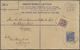 GA Malaiische Staaten - Sarawak: 1929, Registration Envelope 15 C. Blue Uprated 4 C. Canc. "KUCHING 2 NOV 1929" To Bank - Autres & Non Classés