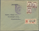 Br Mandschuko (Manchuko): 1934. Registered Envelope Addressed To Dairen Bearing SG 5, 3f Chestnut Tied By Commemorative - 1932-45 Mandchourie (Mandchoukouo)