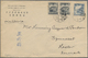 Br Mandschuko (Manchuko): 1938. Envelope Written From 'Danish Mission, Autung, Manchuria' Addressed To Denmark Bearing S - 1932-45 Mandchourie (Mandchoukouo)