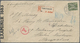 Br Mandschuko (Manchuko): Incoming Mail, 1941, Netherlands, 22 1/2 C. Tied "s'GRAVENHAAGE 25 VI 41" To Registered Cover - 1932-45 Manciuria (Manciukuo)