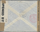 Br Niederländisch-Indien: 1941. Air Mail Envelope Addressed To London Bearing Netherlands Lndies SG 410, 50c Indigo, SG - Netherlands Indies