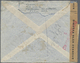 Br Niederländisch-Indien: 1941. Registered Air Mail Envelope (faults/creased) Addressed To South Africa Bearing SG 352, - Netherlands Indies