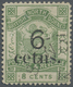 O Nordborneo: 1891 "6 Cents." On 8c. Green, Overprint Variety "cetns" For Cents", Used And Cancelled By Part Strike Of S - Bornéo Du Nord (...-1963)