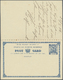 GA Nordborneo: 1896. Postal Stationery Double Reply Card 3 Cents Blue Cancelled By Sandakan Date Stamp '22nd Jan 96' Add - Bornéo Du Nord (...-1963)