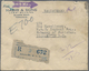 Br Pakistan: 1948. Registered Air Mail Envelope (faults) Addressed To &lsquo;The Embassy Of Pakistan, Washington' Bearin - Pakistan