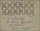 Br Palästina: 1918, EEF 1 M. Sepia Block Of Eight And Two Vertical Pairs On Cover Tied By Clear "ARMY POST OFFICE SZ 32 - Palestine