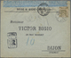 Br Palästina: 1919. Censored Envelope To France Bearing Palestine SG 11, 2p Olive Tied By Bilingual Alep/6 Date Stamp Wi - Palestine