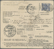 Br Palästina: 1924, ADVICE OF DELIVERY Franked With Surcharged 13 M From JERUSALEM To FANAR (Constantinopel) And Back. S - Palestine
