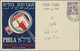 GA Palästina: 1945, Tel Aviv Philatellic Exhibiton Stationery Cards Used (6): Air Mail Registered To London (2), Air To - Palestine