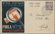 Delcampe - GA Palästina: 1945, Tel Aviv Philatellic Exhibiton Stationery Cards Used (6): Air Mail Registered To London (2), Air To - Palestine