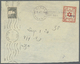 Br Palästina: 1948 Interim Period: Local NAHARIYA Stamp 20m. Red, Imperf, Used On Cover, Tied By Bilingual "NAHARIYA/25 - Palestine