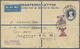 Delcampe - GA/ Palästina - Stempel: LYDDA AIRPORT (type D3): 1947 (26.3.), Registered Letter From India With Very Fine 'LYDDA AIR P - Palestine