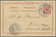 GA Philippinen: 1898 "SALUD DE MANILA" Illustration On Back Of German Navy Ship Mail Postal Stationery Card 10pf. Sent T - Philippines