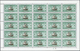 ** Ras Al Khaima: 1965, Olympic Games Tokyo Overprint, Complete Set Of Three Values As Sheet Of 25 Stamps With Plate Num - Ras Al-Khaima