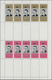 Delcampe - ** Ras Al Khaima: 1966, American Astronauts, Four Sheets With Five Sets In Gutter Pairs, Unmounted Mint. - Ras Al-Khaima