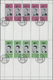 O Ras Al Khaima: 1966, American Astronauts, Perforated Issue, Four Complete Se-tenant Gutter Sheets (comprising Five Set - Ras Al-Khaima