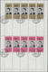 Delcampe - O Ras Al Khaima: 1966, American Astronauts, Perforated Issue, Four Complete Se-tenant Gutter Sheets (comprising Five Set - Ras Al-Khaima