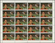 Delcampe - ** Ras Al Khaima: 1972, European Football Players, Perforated Issue, Complete Set Of Six Values As (folded) Sheets Of 20 - Ras Al-Khaima