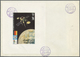 Br Ras Al Khaima: 1972, 15r. "INTELSAT", Perf. And Imperf. Stamp Plus Two Different DE LUXE SHEETS (white Margin // Yell - Ras Al-Khaima