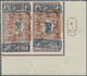 **/* Saudi-Arabien - Nedschd: 1925, Nedjd 2 Pia. On 1 Pia. Brown-lilac Margin Imprint Block Of Four And Corner Margin Pa - Arabie Saoudite