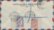 Br Saudi-Arabien: 1949. Air Mail Envelope Addressed To London Bearing 1/8pi Rose And 10p Blue Tied By Medine/R.3 Bilingu - Saudi Arabia