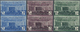 ** Saudi-Arabien: 1960, 5th Congres Of Arab Postal Union Complete Set Of Three Alues In Imperf Pairs, Mint Never Hinged, - Saudi Arabia