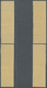 ** Saudi-Arabien: 1960, "Definitive Convair 440", 1, 2, 4 And 8 Pia In Vertical Gutter Pairs, Imperf On Thick Yellowish - Arabie Saoudite