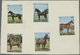 (*) Schardscha / Sharjah: 1972, Horses, Complete Set Of Five Values And The Souvenir Sheet, Two Mirror-inverted Proofs O - Sharjah