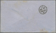 Br Singapur: 1867/68, Straits QV 24 C. Jumbo Margin, 4 C. Tied Octogonal "572" To Small Envelope  To Deal/Kent, England, - Singapour (...-1959)